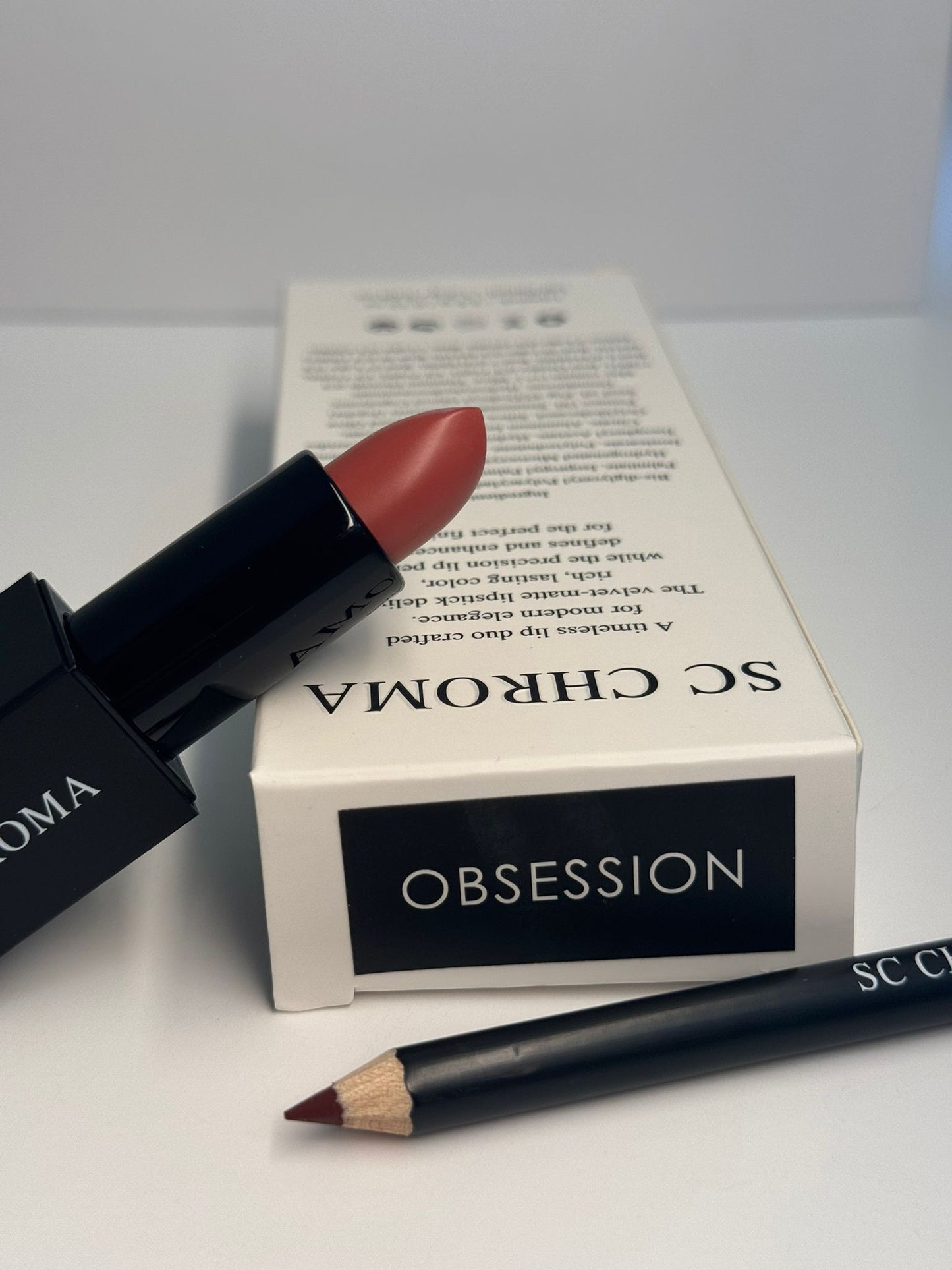Lip Pencil + Matte Lipstick Duo - Obsession